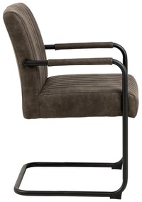 Тъмносиви трапезни столове в комплект от 2 броя Adele - Actona