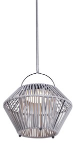 Бохемска настолна лампа сива, включва LED 3-степенно димируема IP54, соларно презареждаща се - Duco