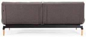 Тъмносив разтегателен диван с дървена основа Flashtex Dark Grey Splitback - Innovation