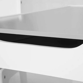 GINGER HOME К-кт дървена маса с 2 столчета 2в1 WHITE/GREY