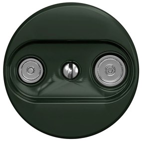 Kliklap - Ретро TV+R участващ контакт без рамка, зелен, пр.