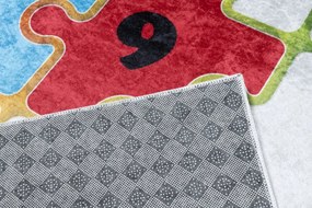 Детски килим с пъстър мотив на пъзел  Ширина: 140 см | Дължина: 200 см