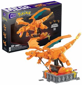 Строителен комплект Pokémon Mega Construx -  Motion Charizard 1664 Части