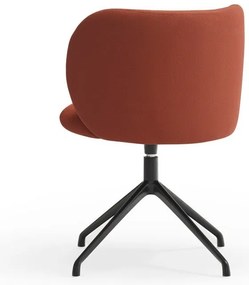 Тапициран трапезен стол в тухлен цвят Mogi – Teulat