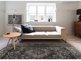 Тъмносив вълнен килим 100x180 cm Zana - Agnella