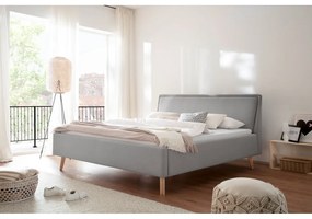 Светлосиво двойно легло , 180 x 200 cm Frieda - Meise Möbel