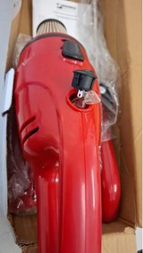 Втора ръка: Прахосмукачка вертикална Rosberg R51001A, 600W, 800 ml, HEPA филтър, Използване като ръчна, Червен