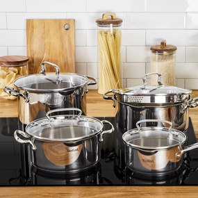 Комплект съдове 10 бр. от неръждаема стомана DUETTO+ G719SA55 – Tefal