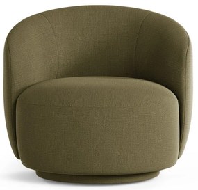 Зелено въртящо се кресло Letizia – Micadoni