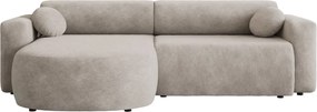 Ъглов диван Nicelo-Светло сиво