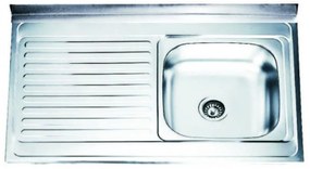 Кухненска мивка ICK 10060L, алпака, дясна, 60x100см