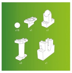 Комплект приспособления за асансьорни писти, 24 бр. - Hubelino