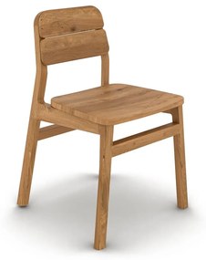 Трапезни столове в комплект 2 бр. от масивен дъб в естествен цвят Twig – The Beds