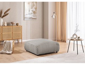 Светлосива табуретка от рипсено кадифе Justin – Ropez