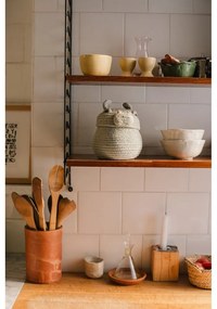 Светлосива текстилна детска кошница за играчки ø 15x15 cm Mini Henry the Hippo – Lorena Canals