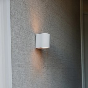 Модерна стенна лампа бяла със светлинен ефект - Tubo