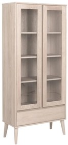 Витрина от декор от дъб естествена 80x178 cm Nagano – Actona