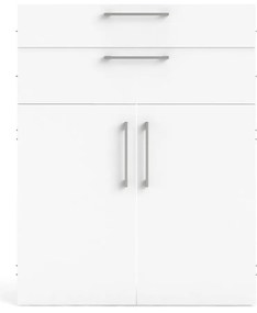 Бял компонент за модулна система от рафтове 84x105 cm Prima – Tvilum