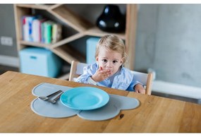 Тъмно сива силиконова подложка Cloud, 49 x 27 cm - Kindsgut