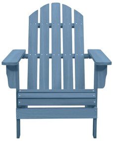 315875 vidaXL Градински стол "Адирондак", чам масив, син