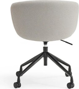 Светлосив тапициран офис стол Add – Teulat