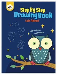 Jarmelo - Книжка за рисуване Стъпка по стъпка Сладки животни