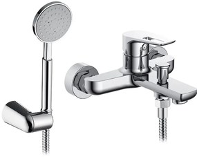 Стенен смесител за вана с душ комплект Pyramis Libreto