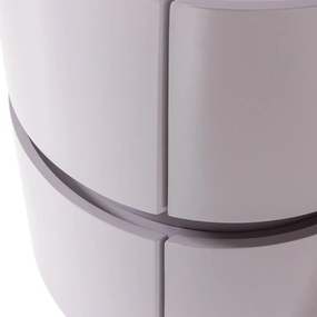 Светлосиво гланцово нощно шкафче Lunex – WOOOD