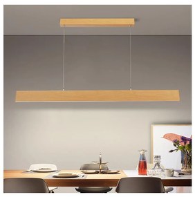 Brilagi - LED димируем полилей на кабел SLIMLINE LED/40W/230V 3000-6000K дъбов декор + дистанционно управление