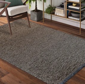 Качествен бежов килим с ресни Ширина: 120 см | Дължина: 180 см