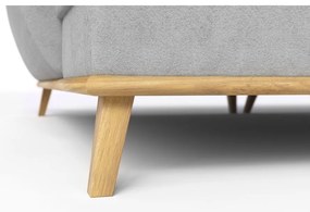 Светлосив разтегателен ъглов диван (ляв ъгъл) Balitco – Ropez