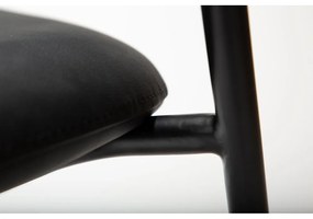 Черен трапезен стол от имитация на кожа Zone – DAN-FORM Denmark