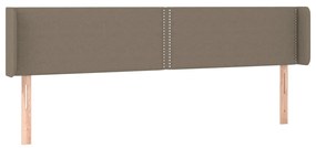 3118646 vidaXL Горна табла за легло, таупе, 183x16x78/88 см, плат