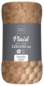 Кафяво одеяло от микрофланела 125x150 cm Mini Frosty – douceur d'intérieur