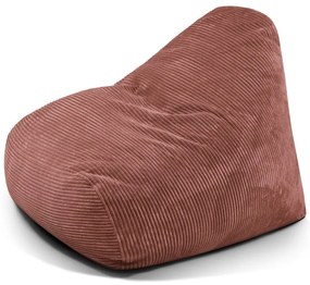 Пуф от рипсено кадифе в тухлен цвят Snug 100 – SLOWDOWN