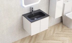 Конзолен PVC шкаф ICP 6045 + ЧЕРНА МИВКА ОТ СМОЛА 5955MB, Inter Ceramic, 60x43.5x46см