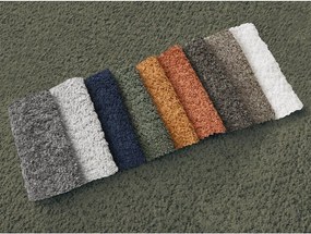 Зелен сгъваем/с място за съхранение ъглов диван от прежда с примки от букле (десен ъгъл) Montaigne – Bobochic Paris