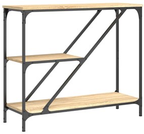 835480 vidaXL Конзолна маса, дъб сонома, 88,5x30x75 см, инженерно дърво