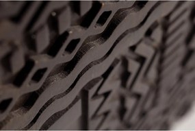 Тъмнокафяв скрин от масивно манго 160x75x40 cm Kalai – MOME