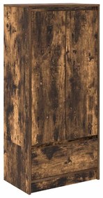 861647 vidaXL Шкаф с чекмеджета, опушен дъб 55,5x34x119,5 см, инженерно дърво
