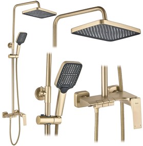 Комплект за душ REA JOE Brush Gold