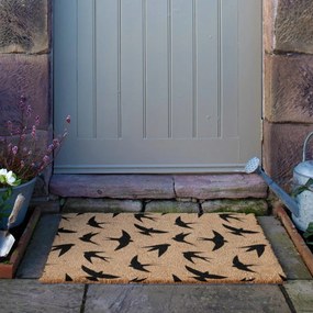 Изтривалка от кокосови влакна 60x90 cm Swallows – Artsy Doormats