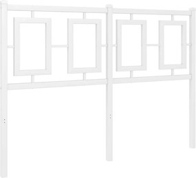 374321 vidaXL Метална резервна табла за легло, бяла, 120 см