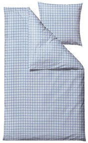 Светлосиньо единично спално бельо от памук Renforcé 140x200 cm Vista – Södahl