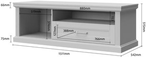 TV шкаф Tahoma 1D1S-anthracite