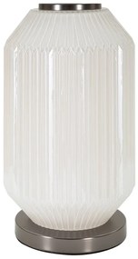 Сива настолна лампа с текстилен абажур (височина 65 cm) Brighty – Mauro Ferretti