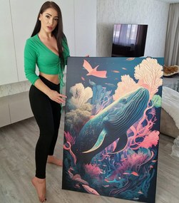 Картина на платно – Сюрреалистичен кит