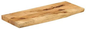 370345 vidaXL Плот за маса, 70x40x2,5 см, жив ръб, грубо мангово дърво масив