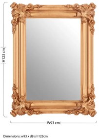 Стенно огледало 93x123 cm Georgia - Premier Housewares