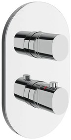 Ravak X070455 - Термостатен душ смесител за вграден монтаж CHROME — лъскав хром